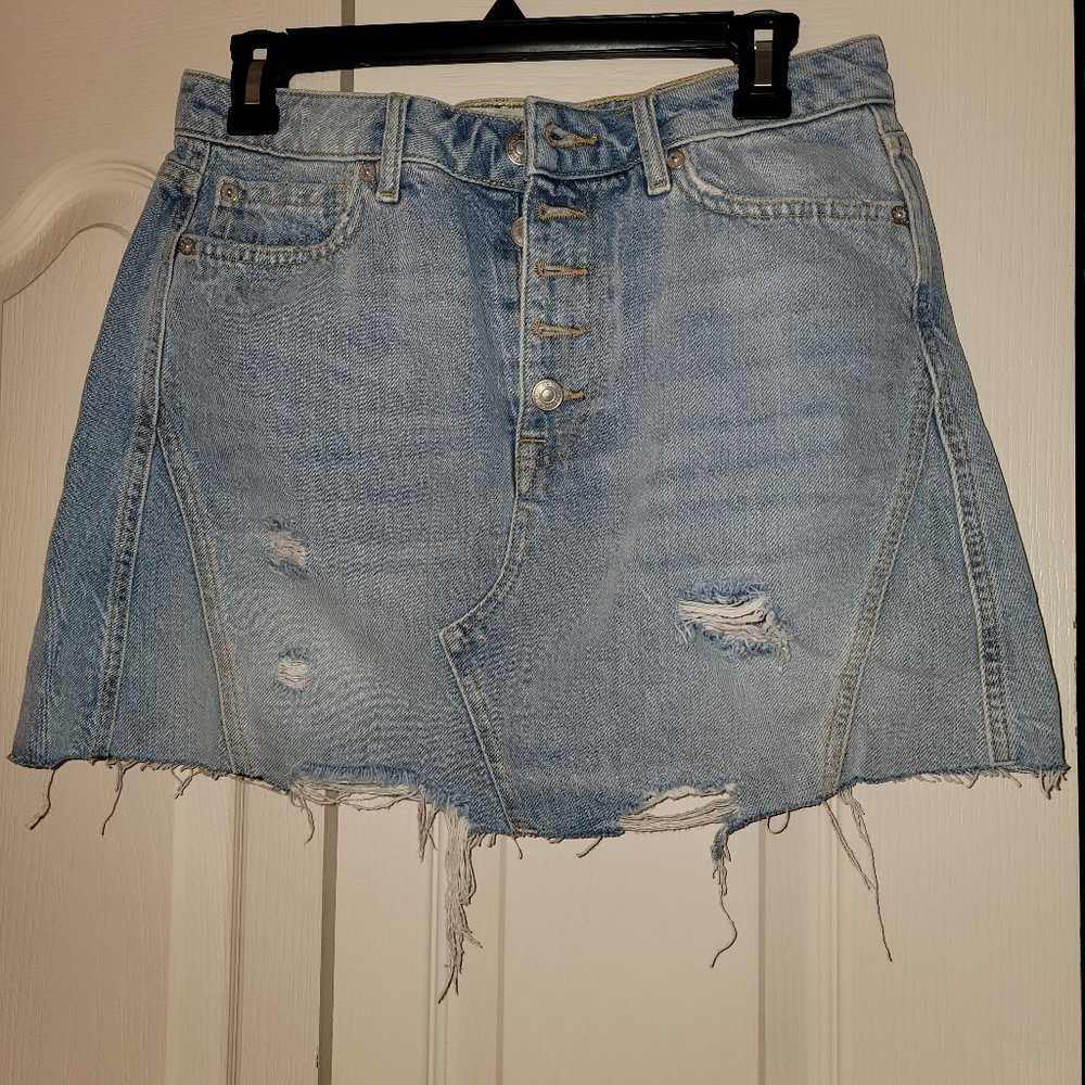 "We the Free" Blue Jean mini skirt